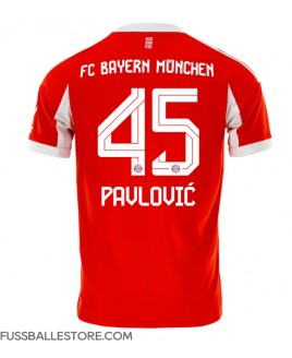 Günstige Bayern Munich Aleksandar Pavlovic #45 Heimtrikot 2025-26 Kurzarm